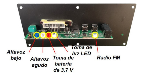 Placa Amplificadora De Mp3 Bluetooth Accs De Música Para