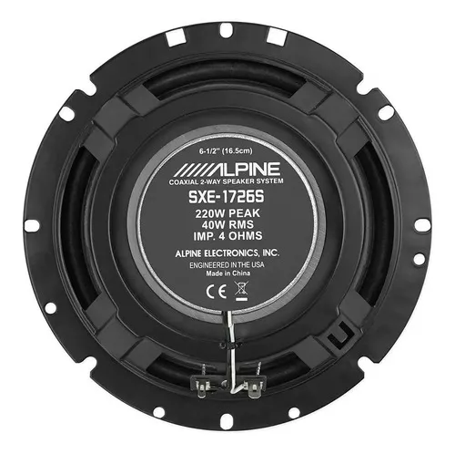 Bocinas Alpine 6.5 Pulgadas Altavoces Coaxiales 2 Vías 220w Color Gris