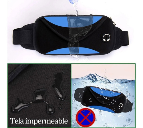 Riñonera Deportiva Elástica E Impermeable Unisex Correr