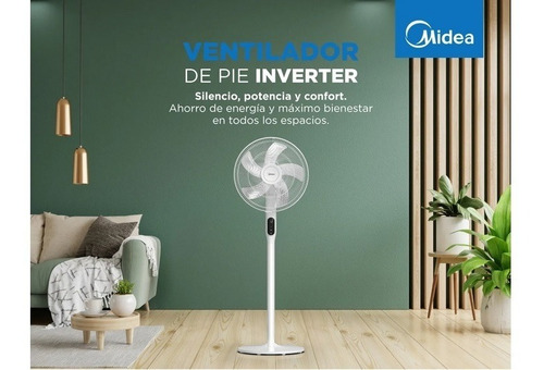 Imagen 8 de 10 de Ventilador Midea Inverter Control Remoto 16 Sf-16wi1ae1 Digi