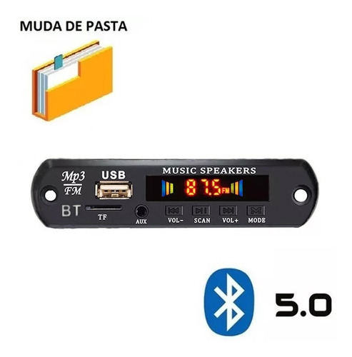 Imagem 2 de 7 de 4 Placa P/ Amplificador Modulo Usb Mp3 Player Bluetooth