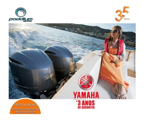 Imagem 8 de 8 de Motor De Popa Yamaha 4t Fl300hp Betx - Poddium Náutica Frete