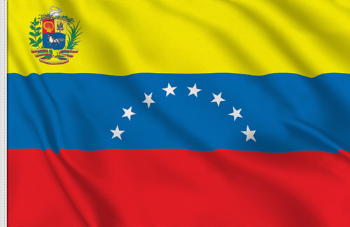 Bandera Pais Venezuela 1.5m X 90cm Resistente Exterio Escudo