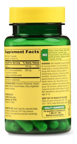 Imagen 3 de 7 de L Triptofano 5 Htp 100mg - Unidad - Unidad a $2000