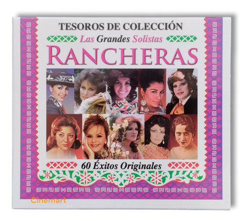 Tesoros De Coleccion Las Grandes Solistas Rancheras 3cd
