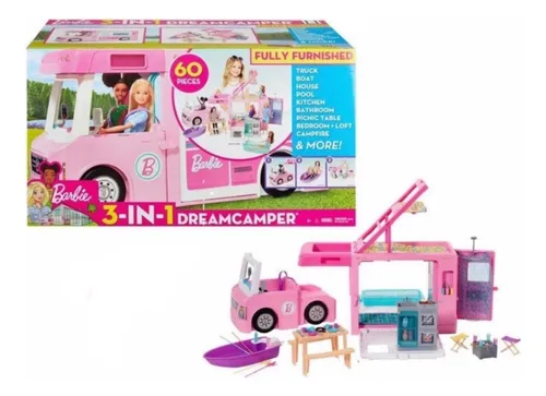 Set de juego barbie estate cámper de 3 en 1 sale