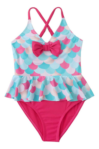 Conjunto De Traje De Baño Para Niñas, Cintura Alta, Suave Y