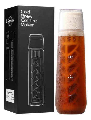 Gonzone Cafetera Portátil De Preparación En Frío, Cafetera H