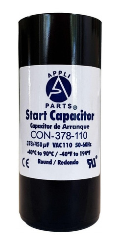 Appli Parts Condensador Capacitor Arranque 378-450 Mfd (
