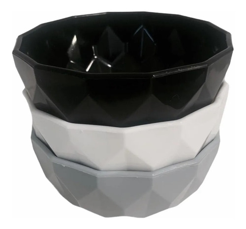 Bowl Comportera Plastico Recipiente Cazuela Mediano Pack X8
