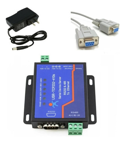 Conversor Usr-tcp232-410s Suport Dns Dhcp Rs232 Rs485 Serial