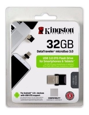 Llave Maya Memoria Usb De 32 Gb Kingston Micro Duo *itech