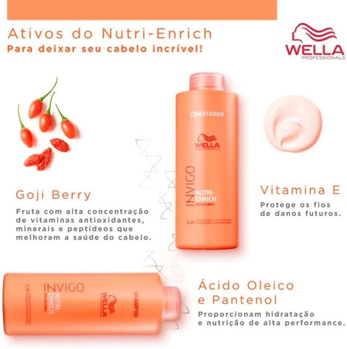 Kit Wella Invigo Nutri Enrich Sh 1l + Cond 1l