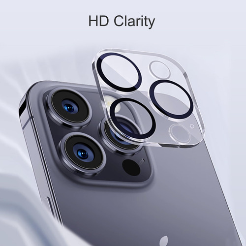 Protector De Pantalla Camara Para iPhone 15 Pro Max 3 Piezas