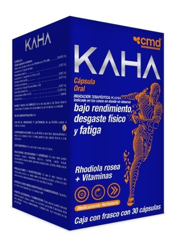 Suplemento en cápsula CMD  Vitaminas Kaha rhodiola rosea