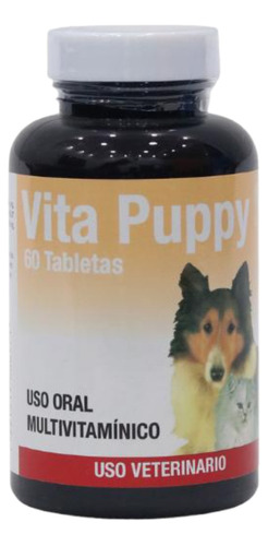 Vita Puppy 60 Tabletas Vitaminas Palatables Para Cachorros 