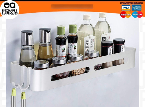 Imagen 3 de 4 de Repisa Organizador Para Baño/cocina Aluminio