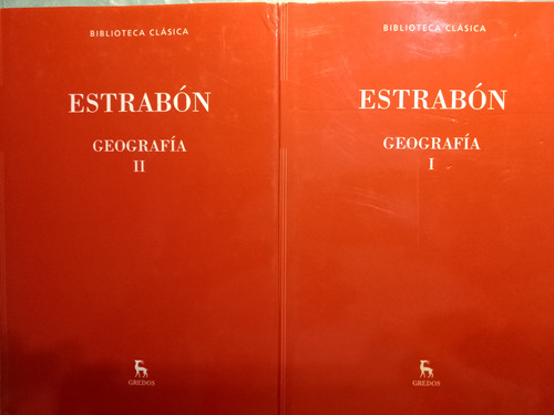 Estrabon - Geografia Tomo 1 Y 2 Editorial Gredos Usados