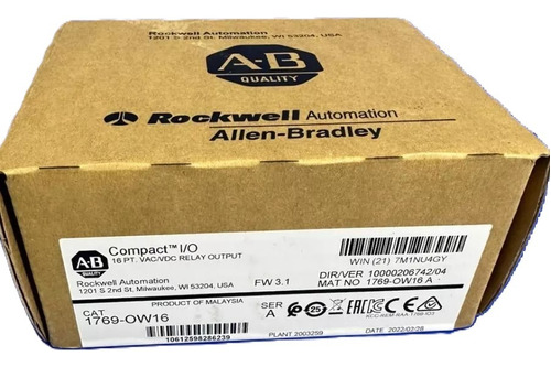 Allen-bradley 1769-ow16 Compactlogix*