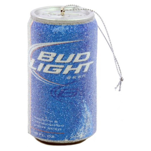 Budweiser Bud Light Lata De Cerveza Adorno Navideño