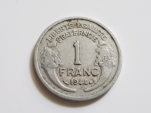 Moneda Francia Cuarta Republica 1944 1 Franc Muy Buena