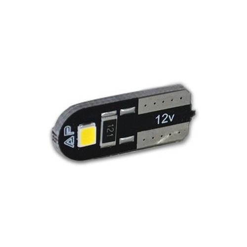 Lampada Automotiva Led T10 0,4w 12v Branca Esmagada Par