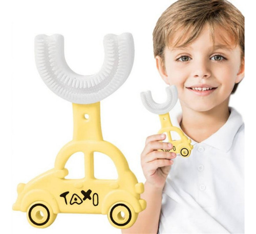 Cepillo Dental Limpiador 360 Para Niños Forma U De Silicona