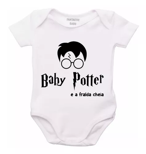 Body Bebe Personalizado Accio Expecto Mandrake Harry Potter em