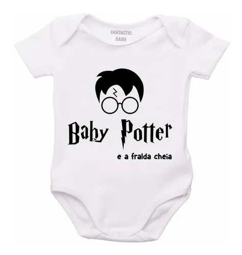 Body Bebe Personalizado Accio Expecto Mandrake Harry Potter em