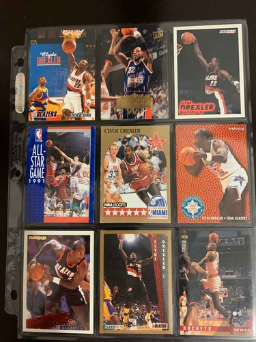 Tarjetas De Basquetbol 1 Nba Clyde Drexler 100% Originales