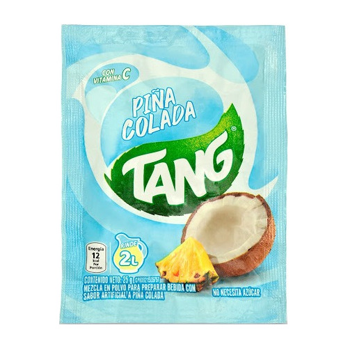 Caja 15 Bebida Polvo Jugo Piña Colada Tang 25gr 0678 Ml.