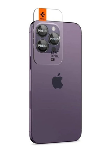 Blindado Spigen Camara Glastr Ez Fit Pro Negro iPhone 2 Unid