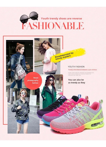 Zapatillas Deportivas Ligeras Para Correr Con Suela De Malla Tejida Para Mujer