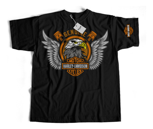 Playera Harley Genuine Cuello Redondo