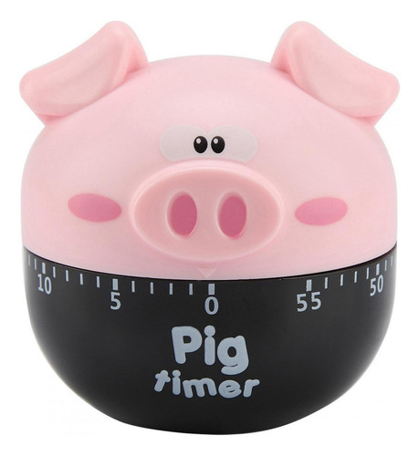 Cute Cartoon Pig Kitchen Mechanical Timer