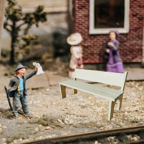 Escala 1:12, Casa De Muñecas En Miniatura, Banco De