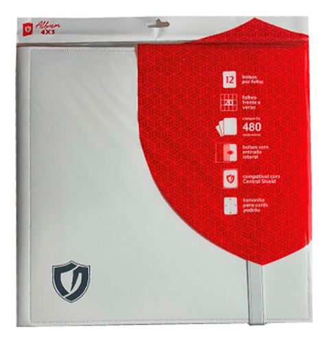 Portifolio Binder 4x3 Álbum Branco Central Magic Yugioh 480 Idioma Português Álbum 4x3