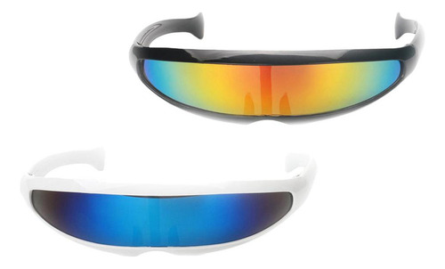 2 Par De Gafas Estrecha Con Forma De Cíclope Accesorio