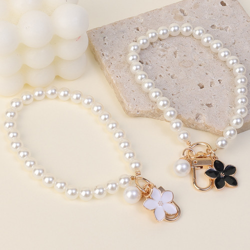 Llavero Con Colgante De Flor Blanca, 10 Unidades