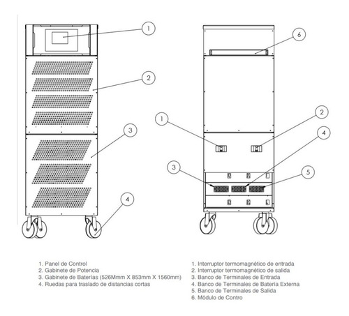 Ups Complet 10 Kva 8 Kw 220vent 220-110v Trifasico Ups-1-056
