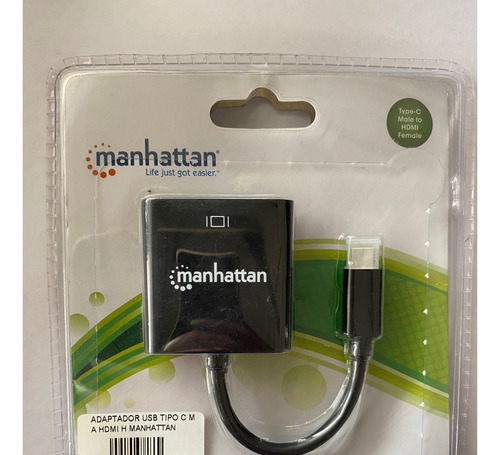 Adaptador Usb C Macho A Hdmi Hembra 4 K Manhattan