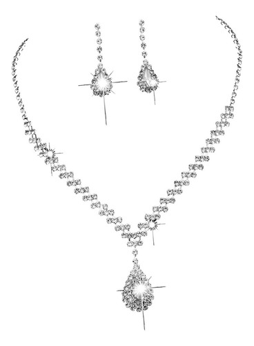 Conjuntos De Joyas De Boda Conjunto De Aretes De Collar De