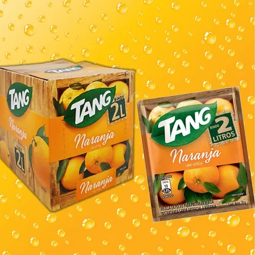 Refresco En Polvo Tang Naranja Rinde 2 Litros Caja X12 Uds.