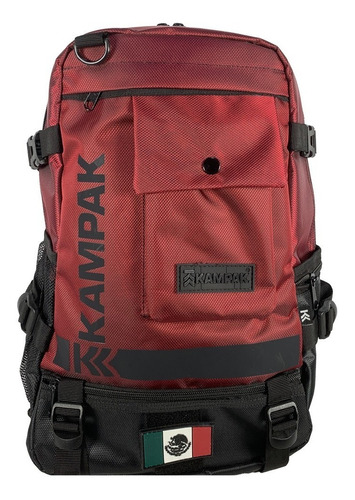 Mochila multiusos Kampak MS102 color rojo 20L