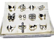 Comprar Anillos Ajustables Acero Quirurgico X Lote De 12 