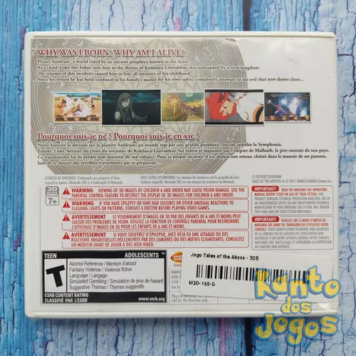 Jogo Tales Of The Abyss - Nintendo 3ds