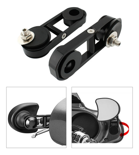 1 Par De Soportes De Espejo Retrovisor 180 ° Ajustables