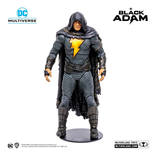Figura Acción Black Adam Cloak Justice League Dc Mcfarlane