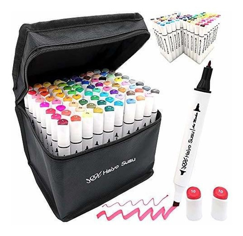 Marcadores Dobles Set De 80 Colores Touchnew De Alcohol