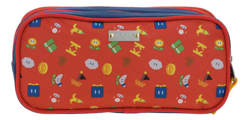 Lapicera Escolar Mario Bros Onder Mb70510-9 Color Azul